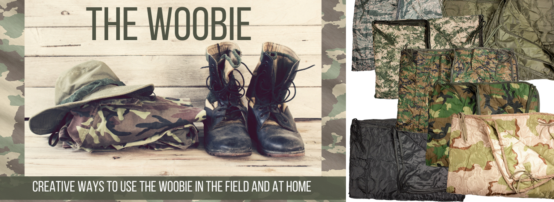 military poncho liner, woobie, poncho blankets