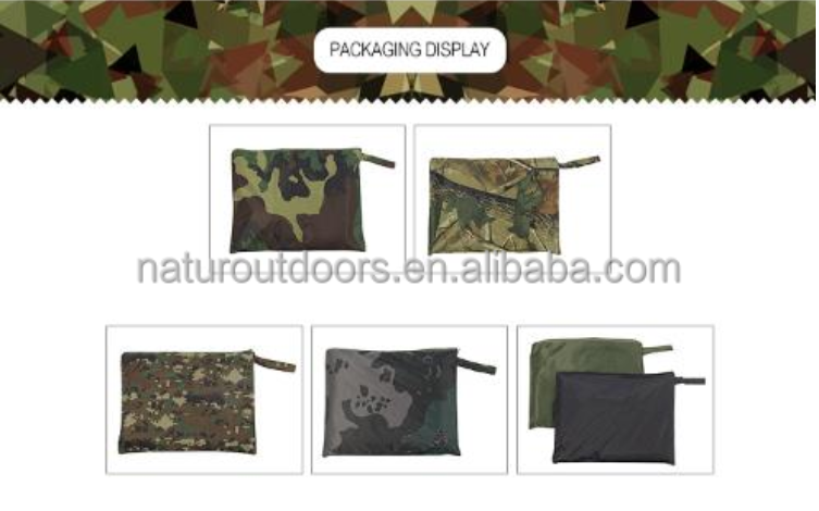 Wholesale military waterproof breathable army Rain coat Customized rain poncho 