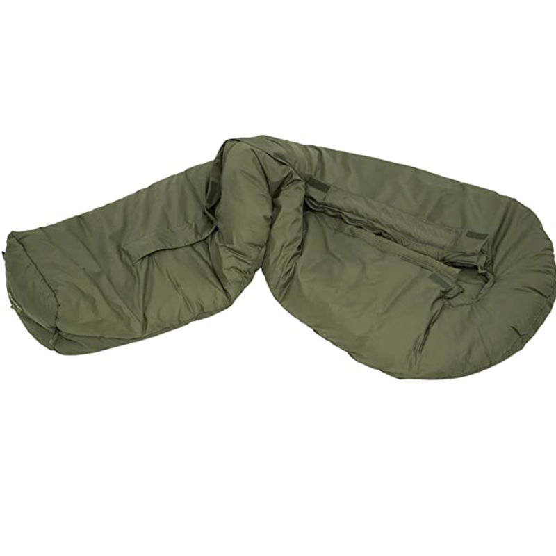 Military winter sleeping bag army mountain equipments nylon schlafsack with face opening