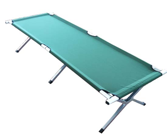 Camping metal folding bed with capacity in 280kgs