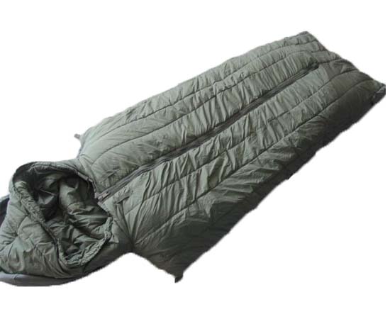 Waterproof Light weight winter outdoor camping military army sleeping bag with hoody