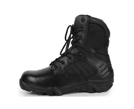 Genuine Leather Police Combat Tactical Anti Slip Shoes Military Boots