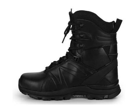 Rubber Outsole Black Combat Boot Waterproof Genuine leather Army Boot Military Boot