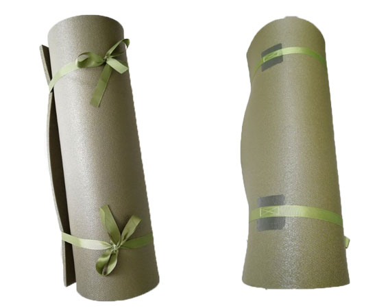 Rolling military army green sleeping mat