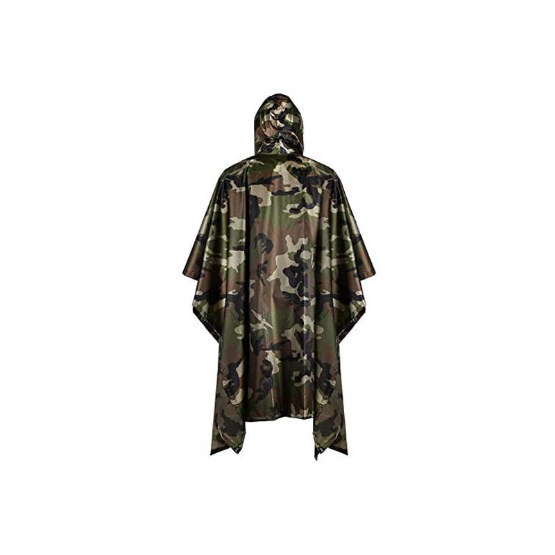 Wholesale multi functional Army Rain coat Customized men waterproof Military Black Rain coat for police