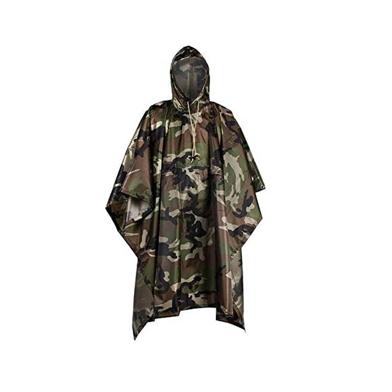 Wholesale multi functional Army Rain coat Customized men waterproof Military Black Rain coat for police