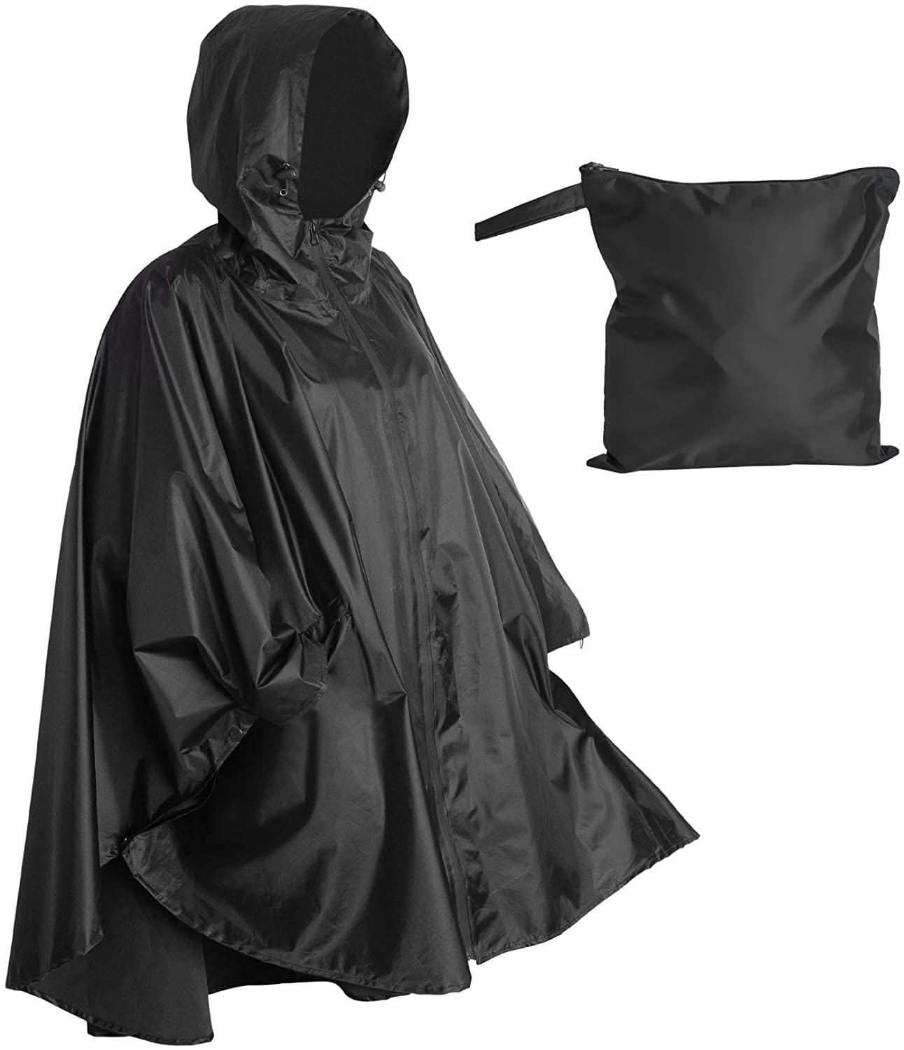 210T PVC 3000 mm waterproof camouflage rain coat poncho military raincoat