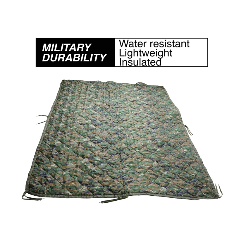 Military Poncho Liner Waterproof Outdoor Camping Woodland Sleeping Blanket