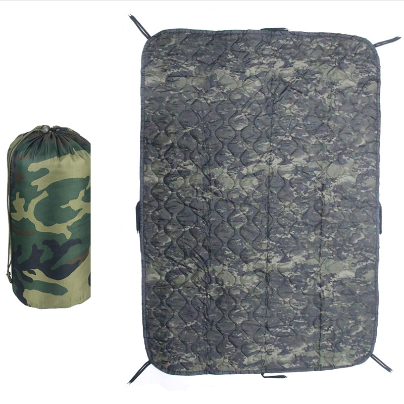 army Camouflage hunting waterproof poncho liner blanket