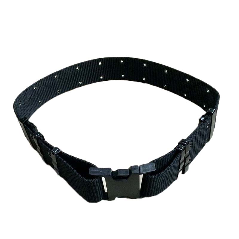 Outdoor camping webbing belt for combat use tactical belt with eyelets 