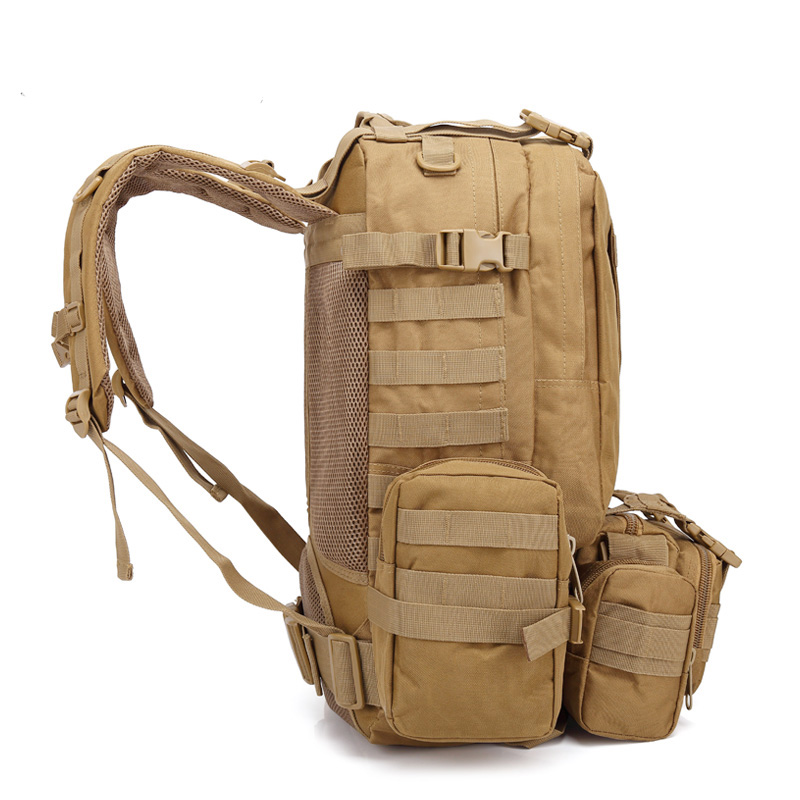 NaturGuard multi-functional big capacity military backpack attached small messenger bags for hiking 