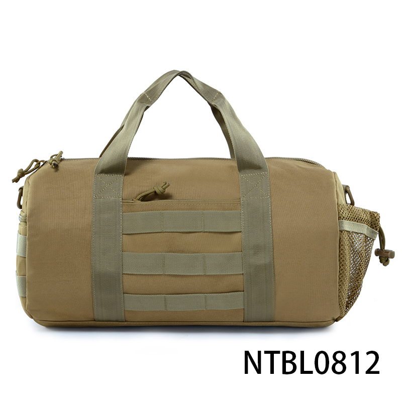 military duffle bag army tactical backpack with shoulder strap in barrel bag design