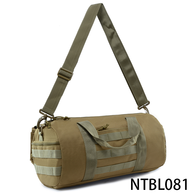 military duffle bag army tactical backpack with shoulder strap in barrel bag design