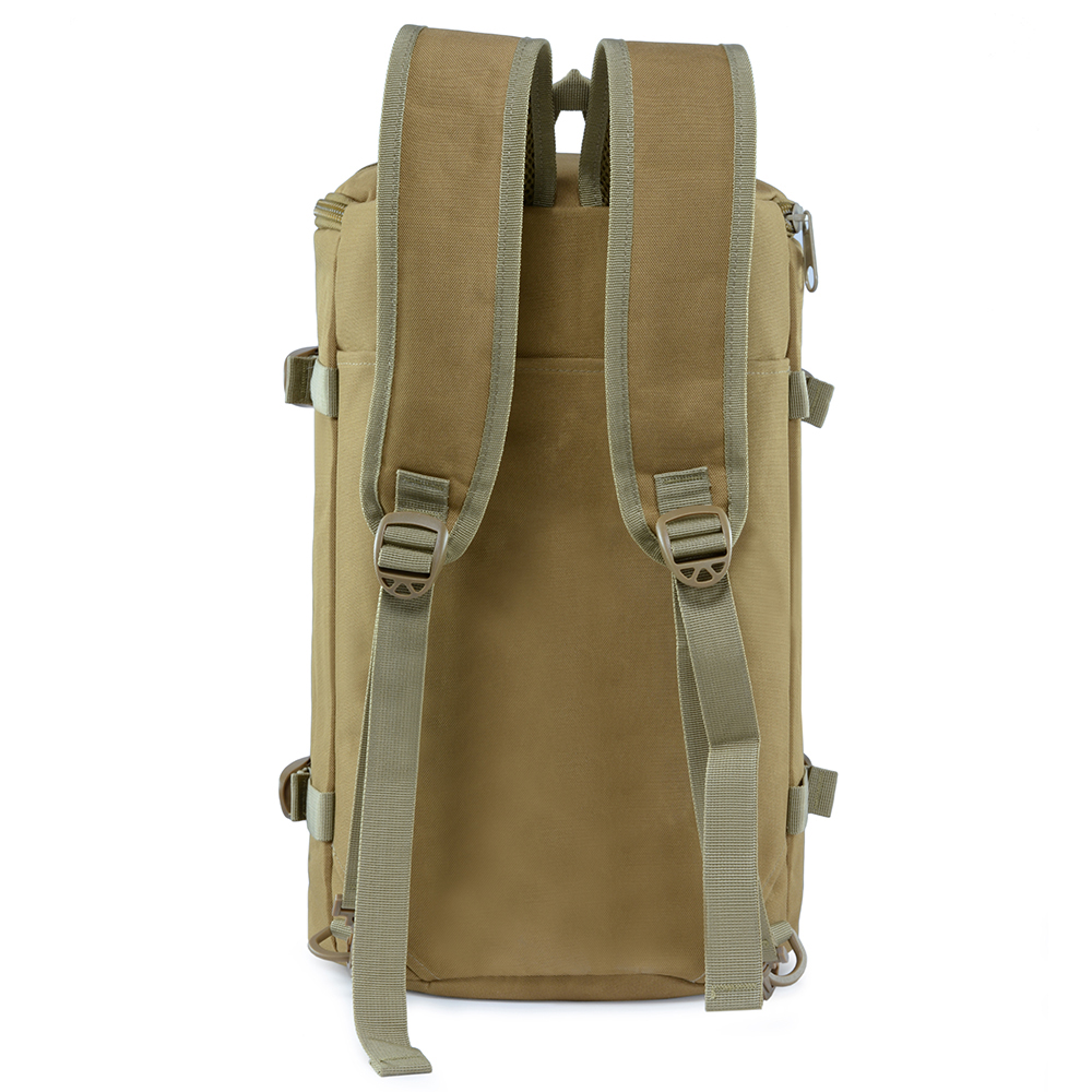Duffle bag army tactical backpack with shoulder strap in barrel bag design