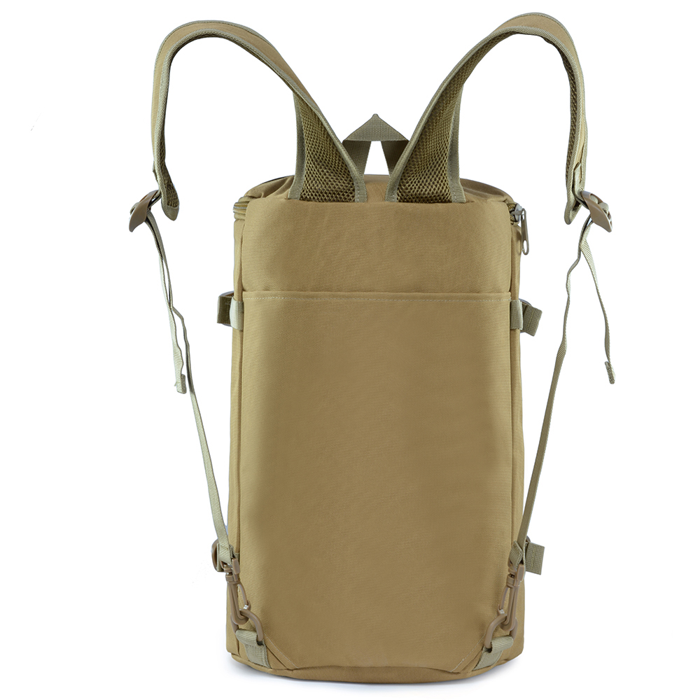 Duffle bag army tactical backpack with shoulder strap in barrel bag design