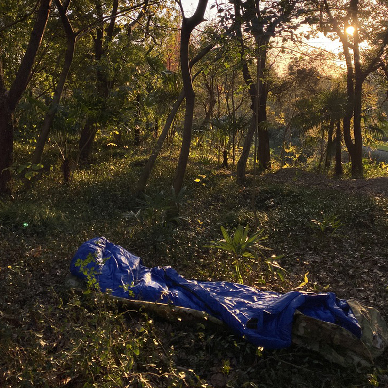 Military mummy sleeping bag 
