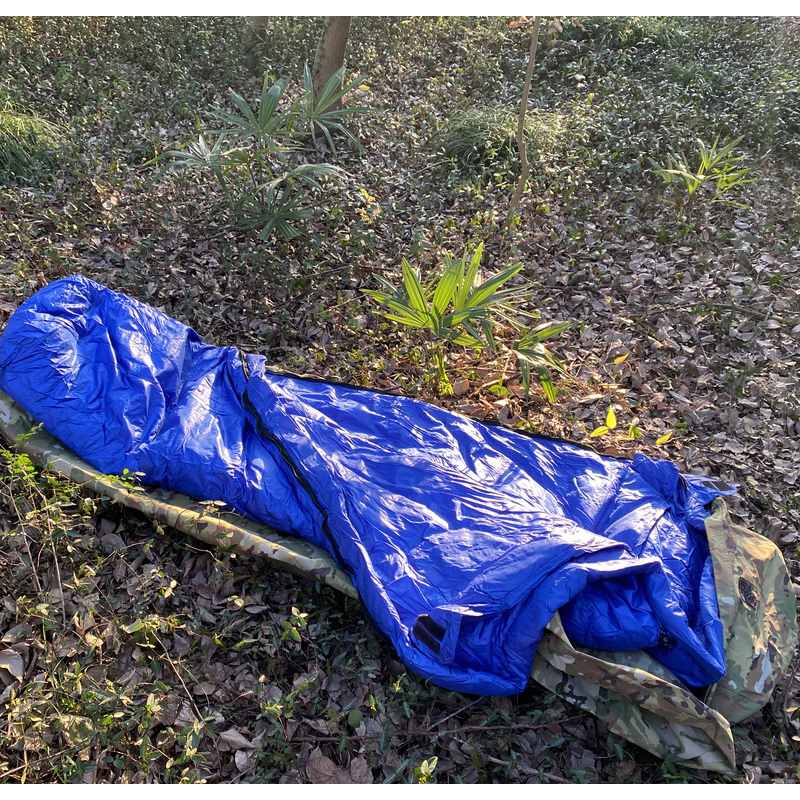 Military mummy sleeping bag 