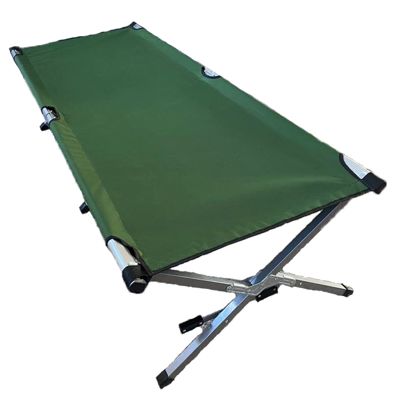 Army green military folding camping cot