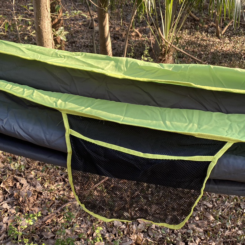 Camping double hammock with carabiners