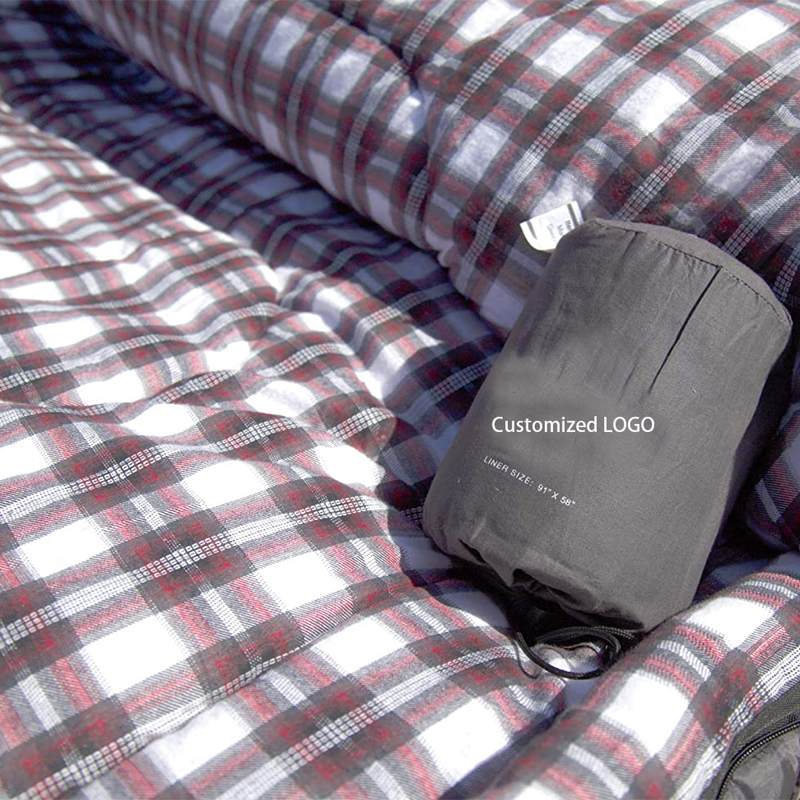 Wholesale cotton sleeping bag liner double sleeping bag liner 