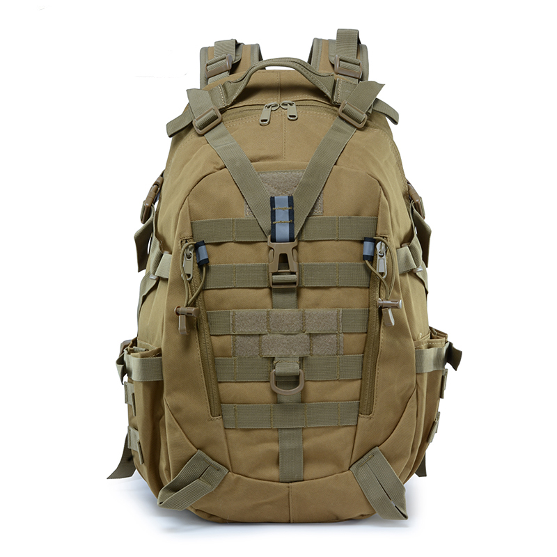 Military backpack 25L tactical gear bag waterproof for outdoors with reflective tape