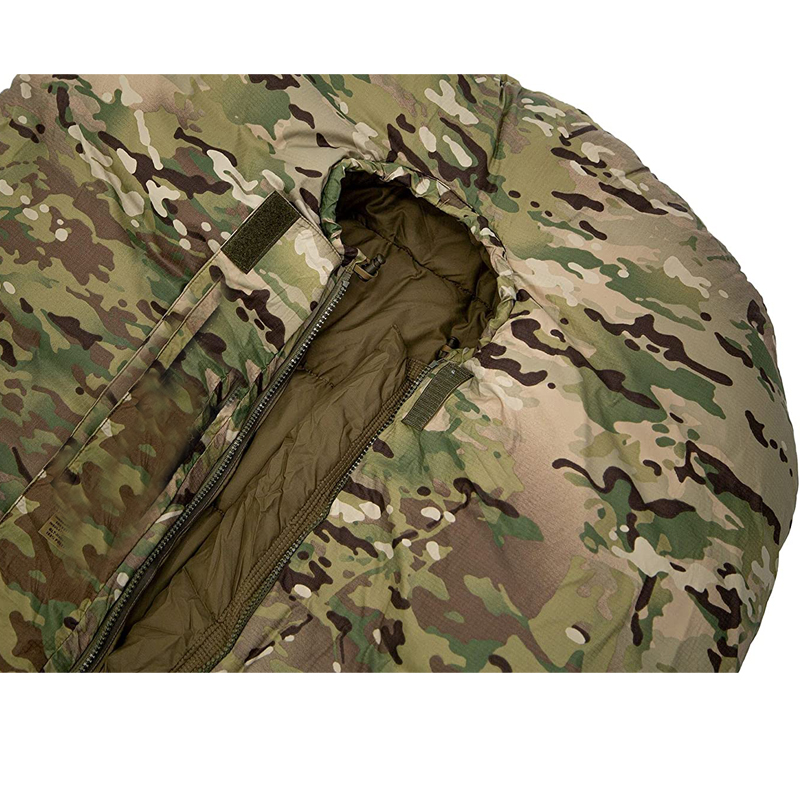 Camouflage Army sleeping bag nylon winter sleeping bag schlafsack for extreme temp in -15degrees 