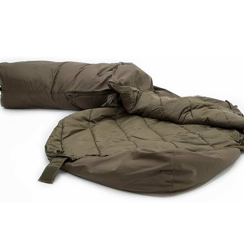 Outdoor lightweight summer mummy sleeping bag with mosquito net