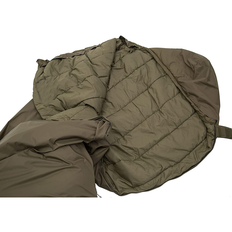 Outdoor lightweight summer mummy sleeping bag with mosquito net