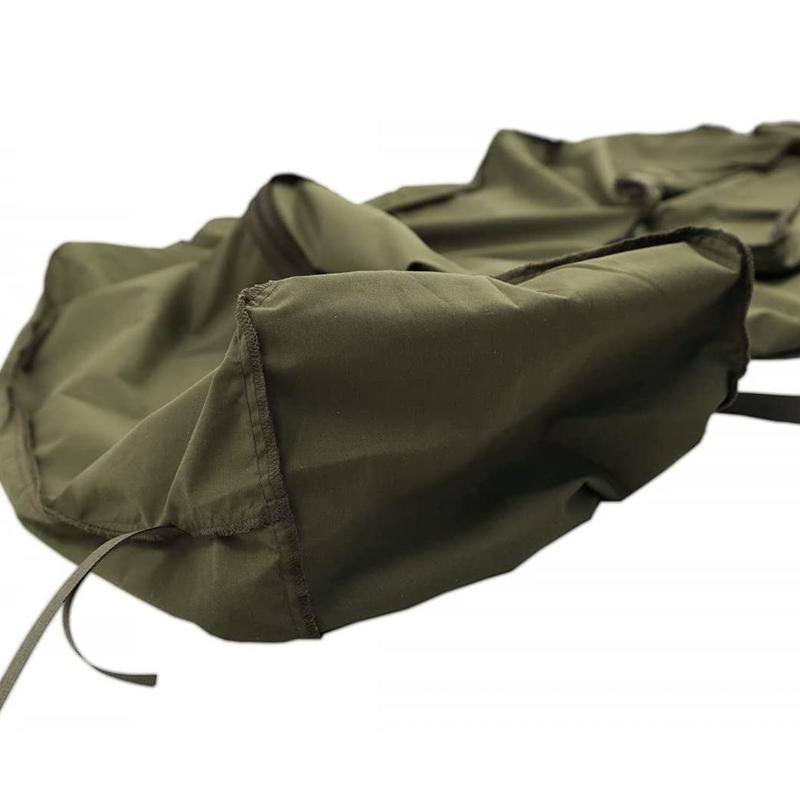 Outdoor camping Polycotton sleeping bag liner with zipper for armee schlafsack