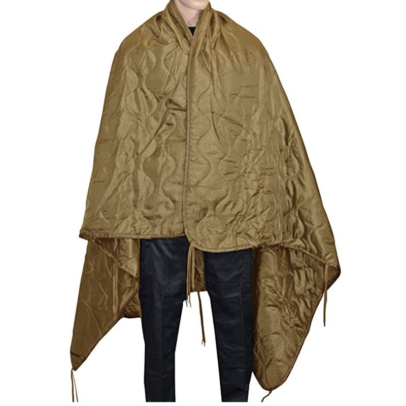 German Outdoor Military Woobie Poncho Liner Flecktarn