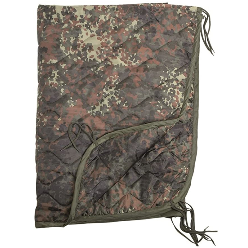 German Outdoor Military Woobie Poncho Liner Flecktarn