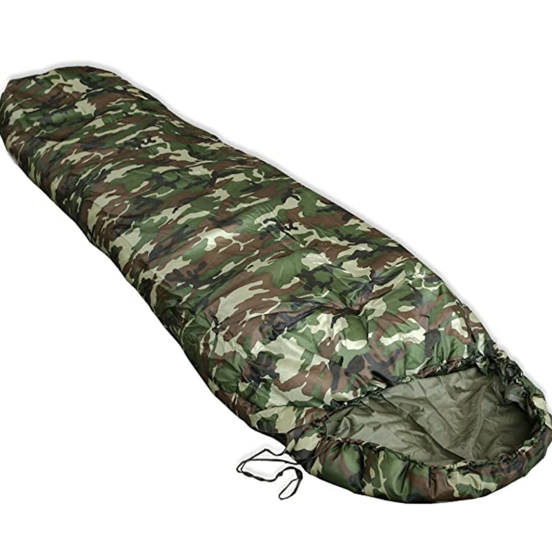 Black outdoor sleeping bag summer militar schlafsack commando