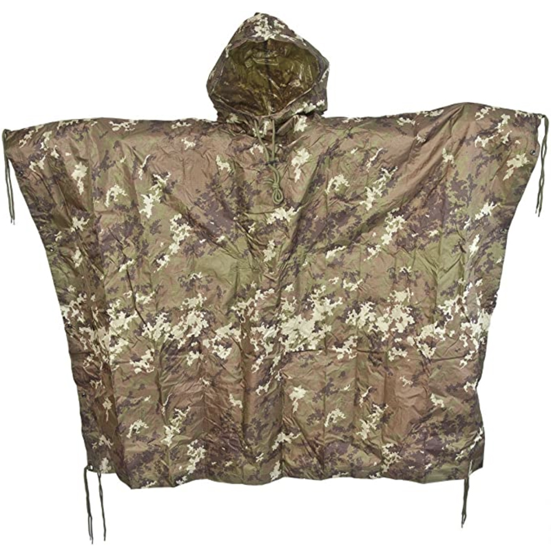 Outdoor waterproof jacket men rain coat multi used to be a tarp 