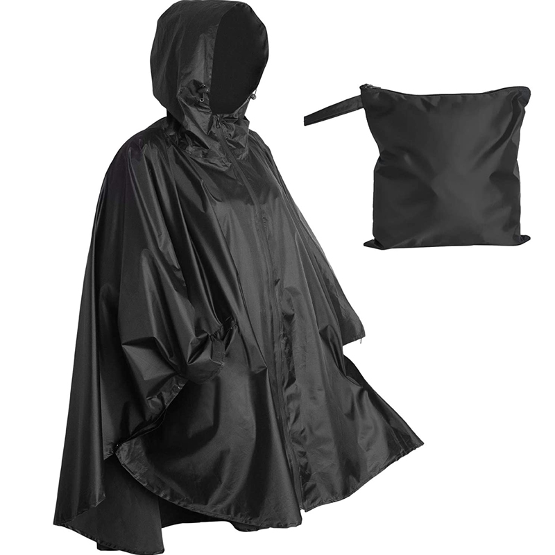 210T PVC 3000 mm waterproof camouflage rain coat poncho military raincoat