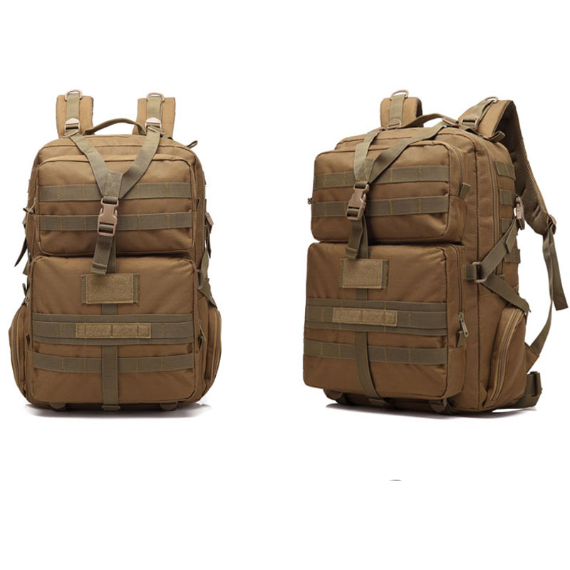 Wholesale 65L big capacity hiking backpack waterproof with aluminum frame and rain cover
